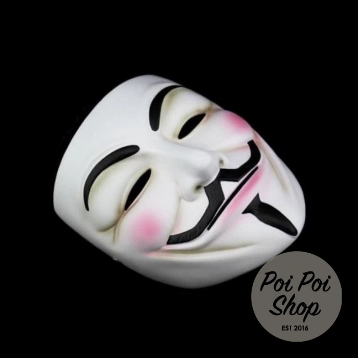 ------] Topeng Hacker Vendetta V Anonymous Anonim Halloween Seram Rumah Hantu