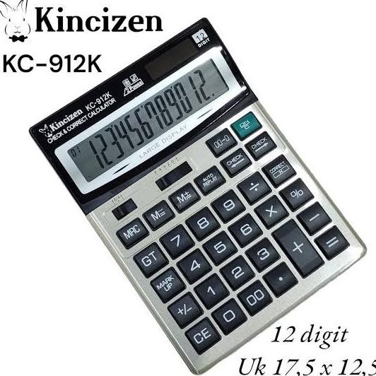 

GA24 Kalkulator Dagang Kincizen KC-912 Check Correct Terbaru Murah Termurah
