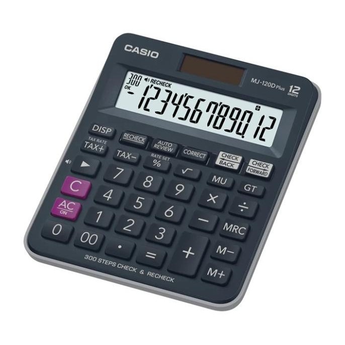 

dgf-4 Kalkulator Meja CASIO MJ-120D Plus-BU Check & Correct Calculator 120 D Berkualitas