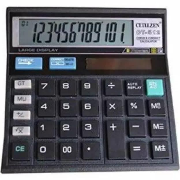 

rt-69 Calculator Citizen CT 512 (12 digit) Berkualitas