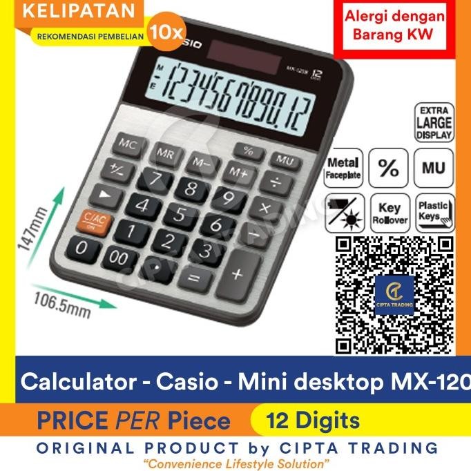 

fh-46 Calculator - Casio - MX-120 Murah