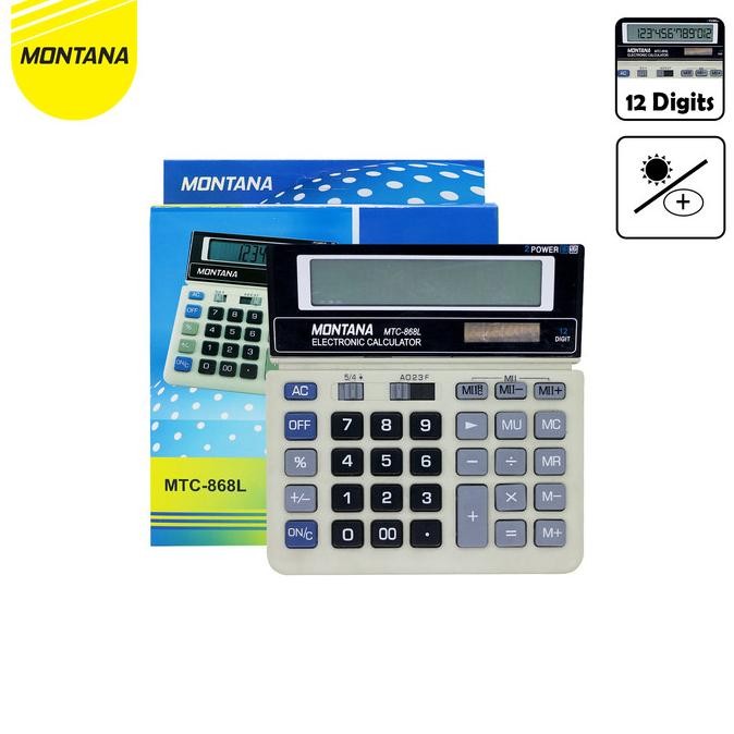 

Oz67 Calculator / Kalkulator Montana MT 868 L/ 12 Digits Terlaris