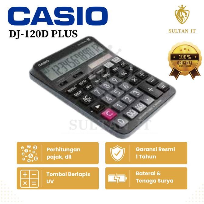 

By05 Kalkulator Casio DJ 120 D Plus CHECK CORRECT Original Viral