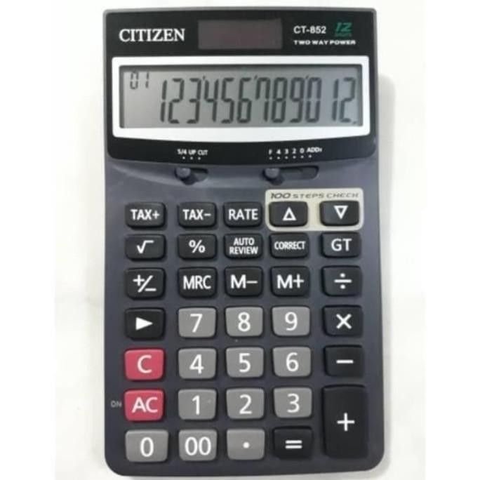 

By05 CITIZEN CT852 12Digit CHECK & CORRECT Kalkulator / Calculator CT 852 Murah