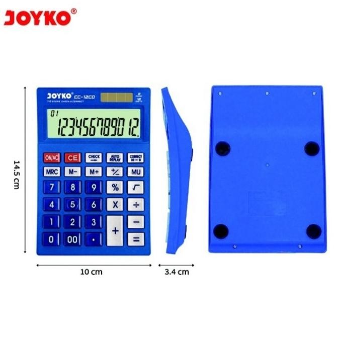 

fgh-56 Kalkulator JOYKO CC 12CO - Calculator Check & Correct (Bisa Cek Ulang) Terlaris