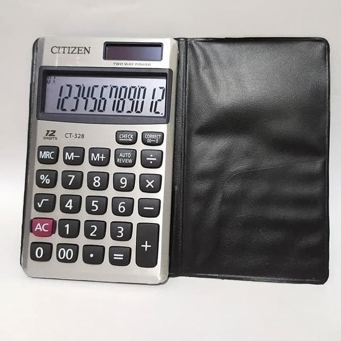 

GB29 Kalkulator Citizen CT-328 12Digit CoverBook Mini Berkualitas