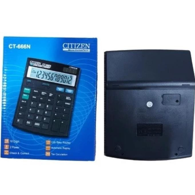 

df-8 CITIZEN CT666N 12Digit CHECK CORRECT Kalkulator / Calculator CT 666 N Termurah