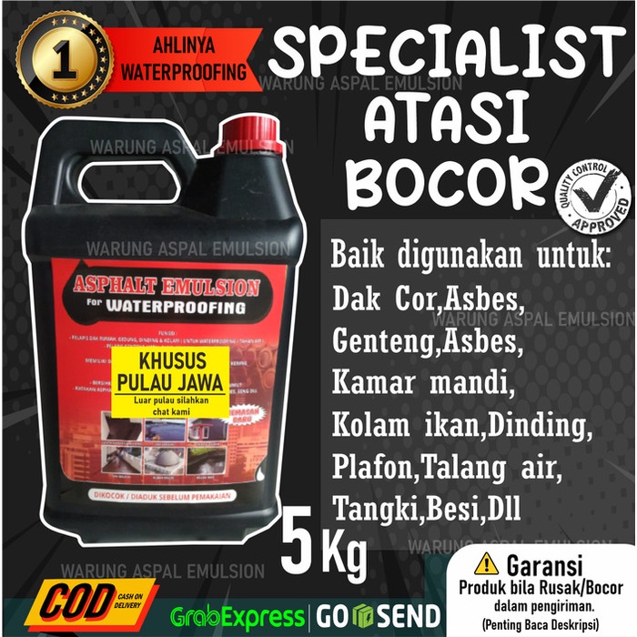 Cat Sealent Penamabal Bocor Aspal Cair Cat Anti Bocor Dak Beton Kolam