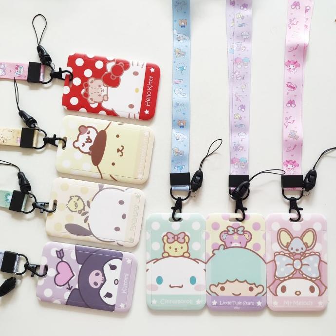 

ID Card Holder Name Tag Lanyard / Kalung Kartu Cute Sanrio Mascot 4