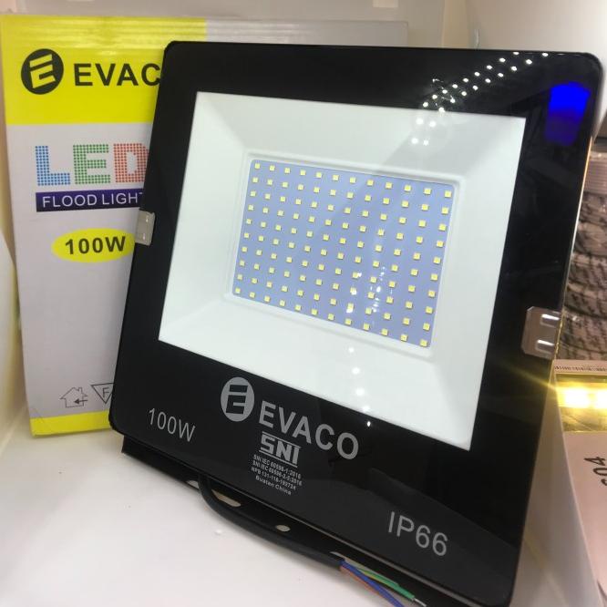 Lampu Sorot Led / Tembak 100 Watt 100W 100Watt Evaco Ip66
