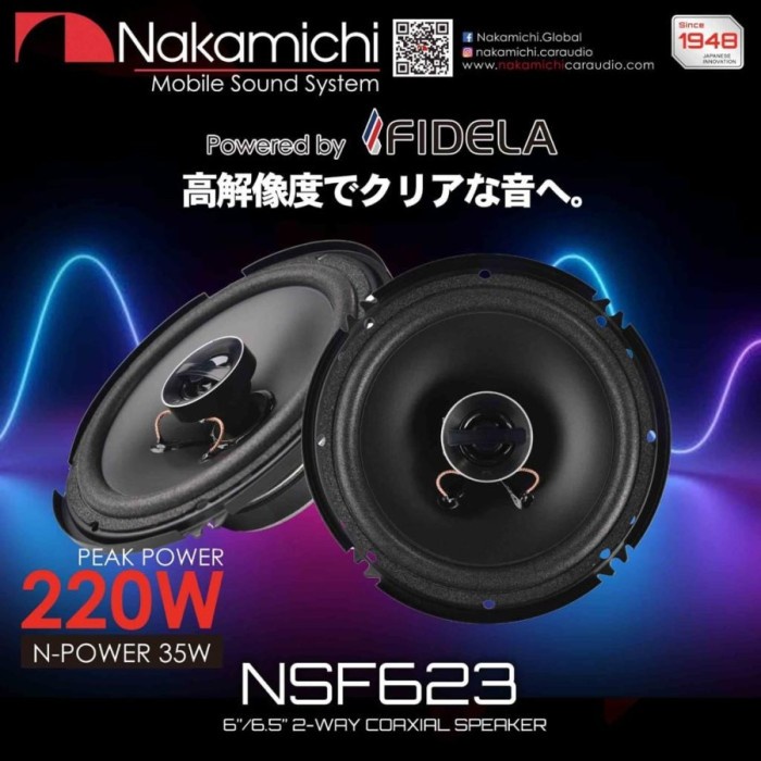 Speaker Coaxial Nakamichi NSF623 6 Inch / Speaker Coaxial Mobil star