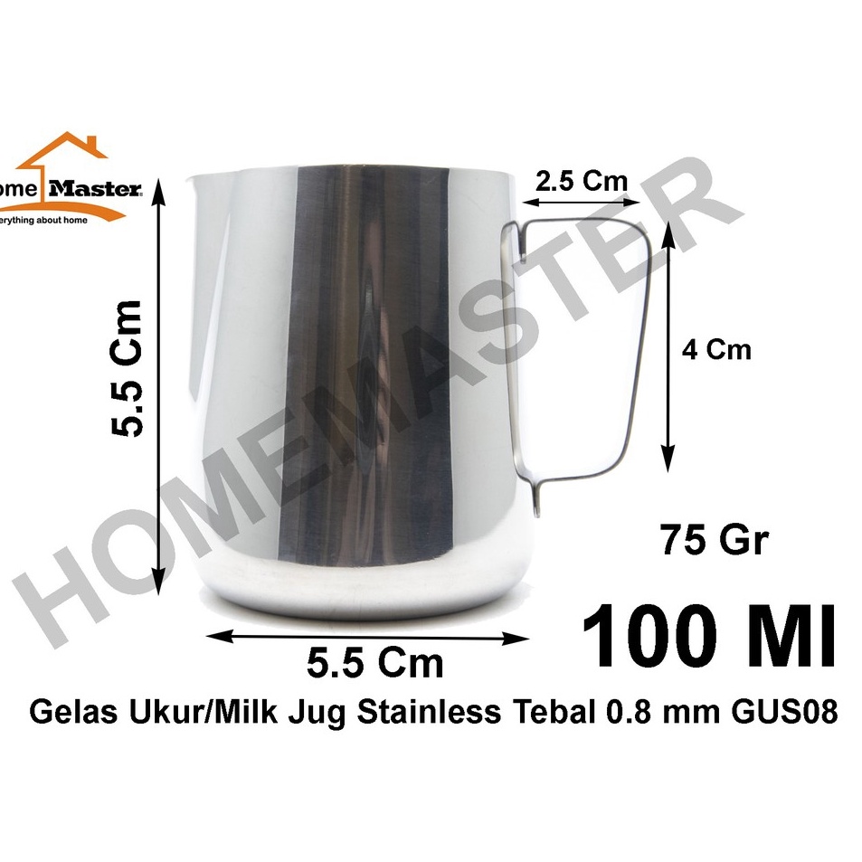 Maxi PromoFf4F9 HomeMaster Gelas Takar/Ukur/Measuring Cup/Milk/Creamer/Gula Cair/Sugar/Shot Espresso