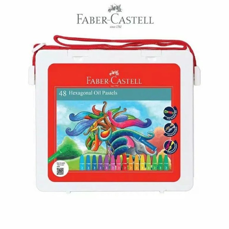 

Murah.. Hexagonal Oil Pastel 48 Faber Castell / crayon faber castell 48 warna 54