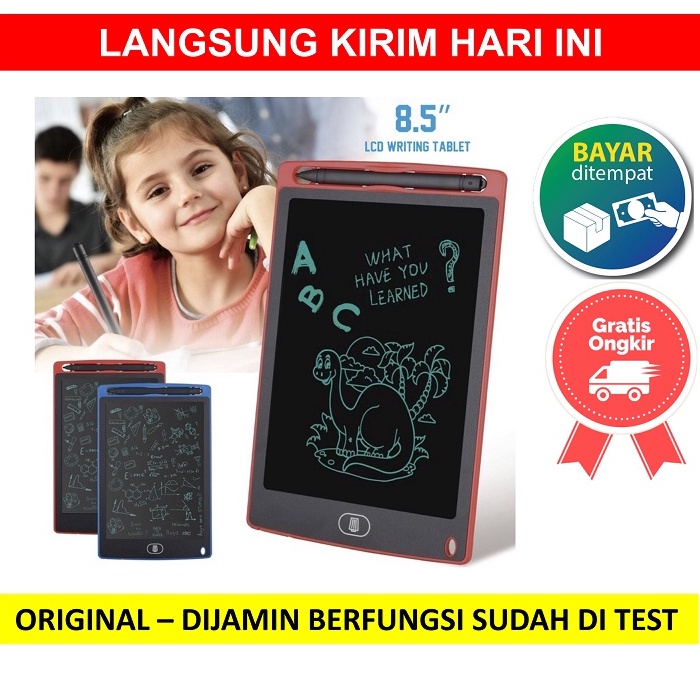 

Diskon Promo Papan Tulis LED Writing Tablet Drawing Board tab Alat Pen Layar 8.5 inch digital anak Sekolah mainan Gambar Lukisan Edukasi ←Model Baru