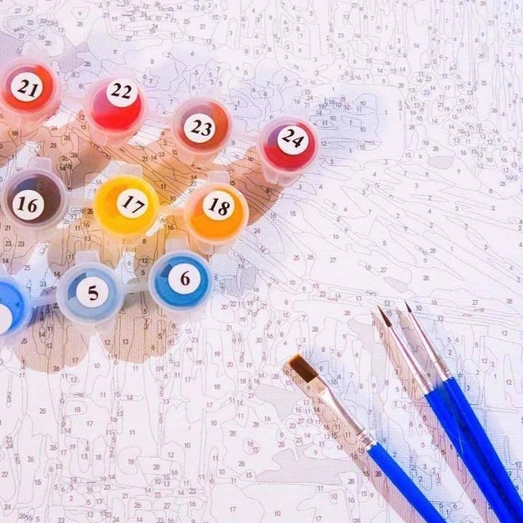 

Terbaik Canvas Paint By Number Kit Digital Oil Painting Diy Lukisan 40 X 50 Seri C
