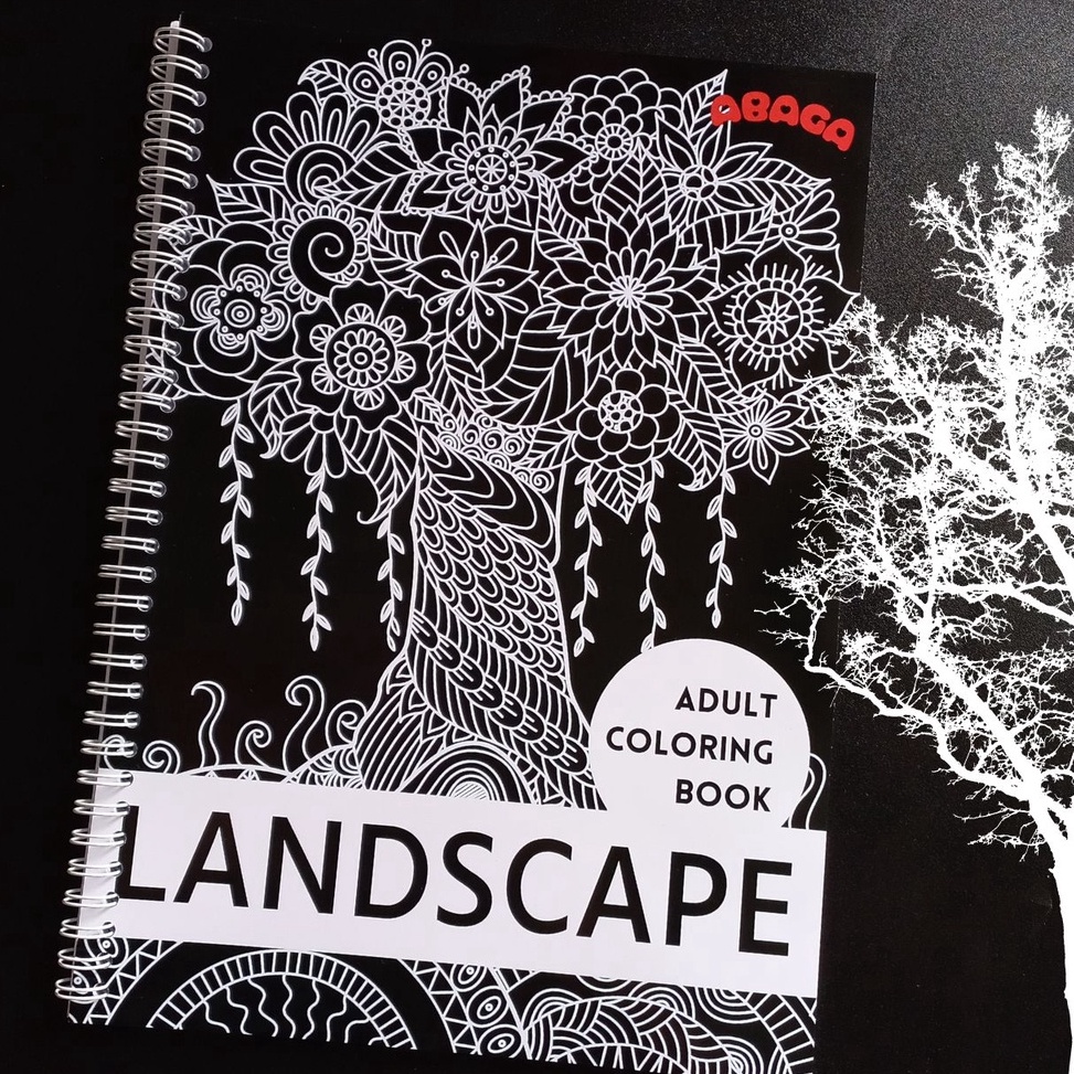 

[0NJ44] Adult Coloring Book Landscape Panorama, Buku Mewarnai Dewasa Pemandangan Anti Stress 9fh8o