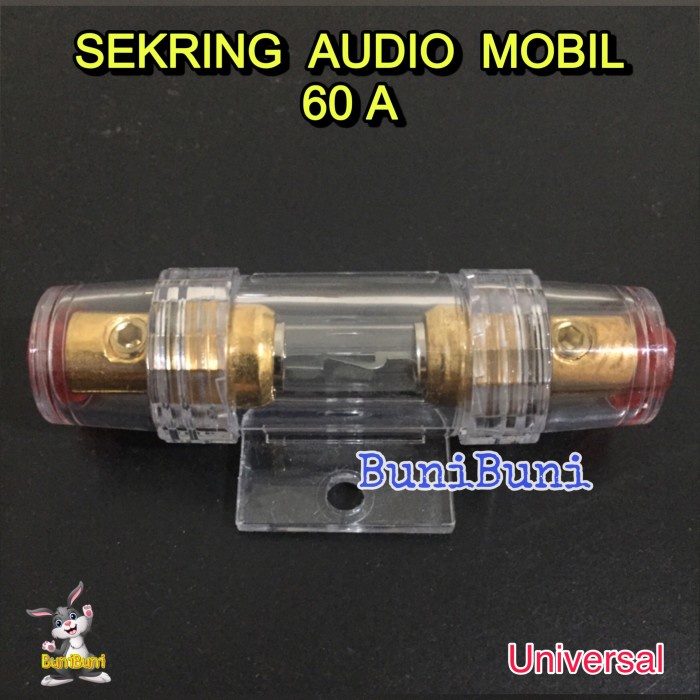 SEKRING AUDIO MOBIL 60A / Fuse Sikring Power Amplifier Audio Mobil 60A very nice