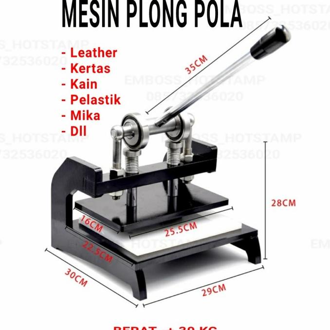 siap kirim] mesin press plong pola bahan kain kulit dan kertas
