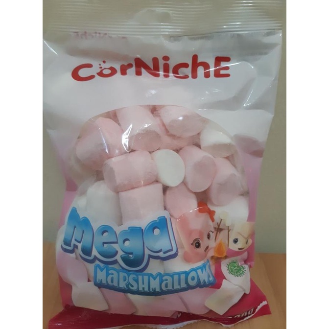 

MEGA MARSHMALLOW CORNICHE 300GR - PINK & WHITE