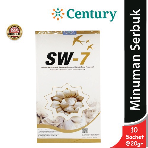 SW 7 Minuman Serbuk Sarang Burung Walet 1 Box isi 10 Sachet/Daya Tahan Tubuh/Stroke/Regenerasi Sel