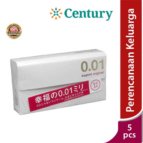 Sagami Kondom Original 001 Isi 5 / alat kontrasepsi / condom / pria / rubbers
