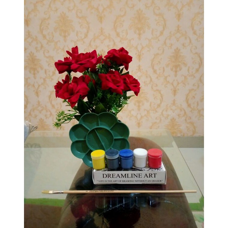 

LKJ-70 CAT LUKIS ACRYLIC KUAS PALET / PAKET LENGKAP MELUKIS / PAKET HEMAT MELUKIS Stock Ada