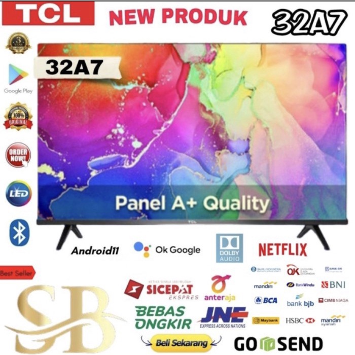 Tcl Led 32 Inch 32A5 Smart Android Youtube Netflix - Pengganti 32A3