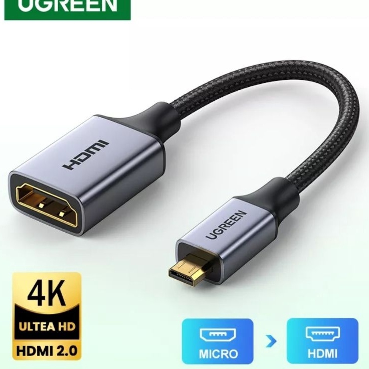 ➡NjL Ugreen Konverter Micro Hdmi to Hdmi 1080p Ugreen Adapter Micro Hdmi Original ❅ Best