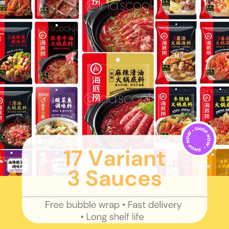 

Terupdate 【Ready 17 Variant】Haidilao Hotpot Seasoning/ Bumbu Shabu-Shabu Instant Mala/ Pork Bone/ Malaxiangguo