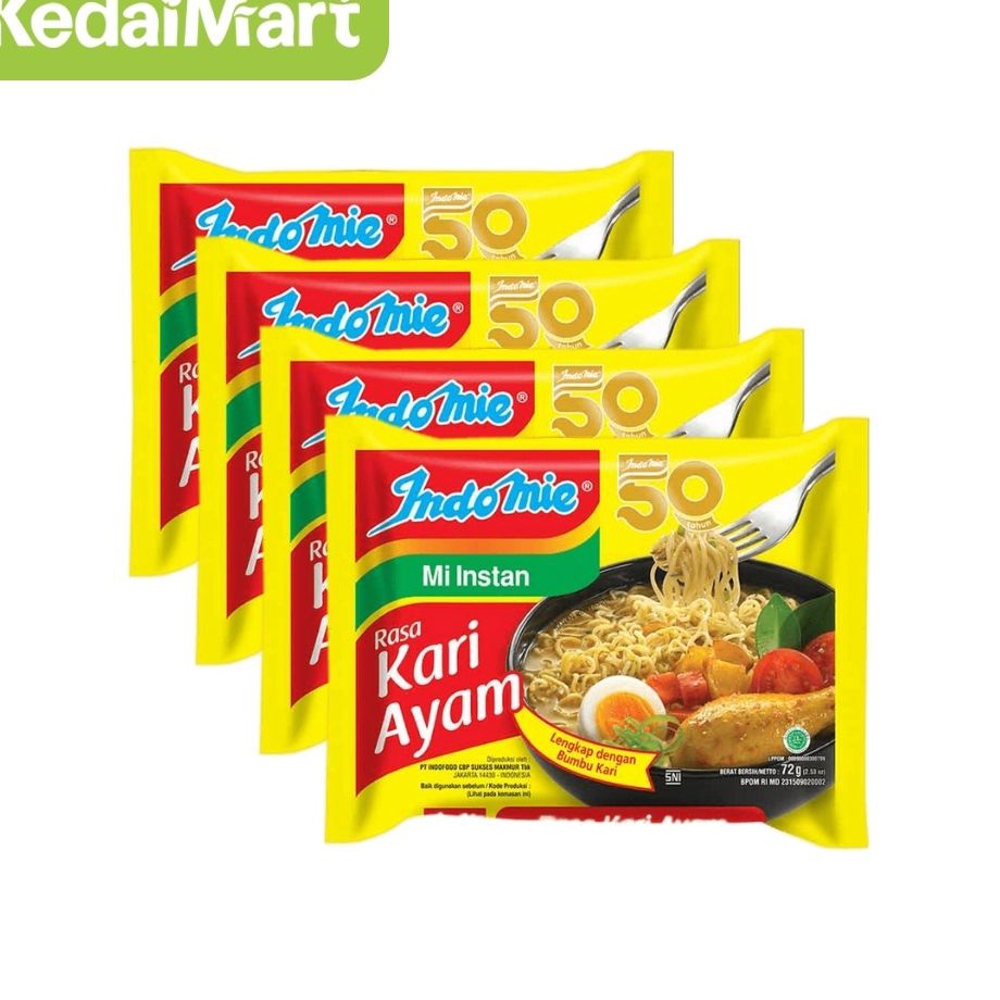 

Dijual Murah Paket Bundling Indomie Mie Instant Kari Ayam Pcs Isi 4