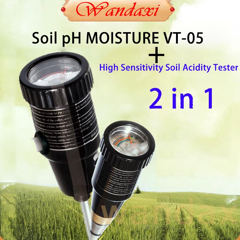 AD710D58 ⭐BERGARANS！100% original⭐BISA COD/Ready Stok！NEW！ Alat Penggukur Tanah 2 in 1 Soil pH Moist