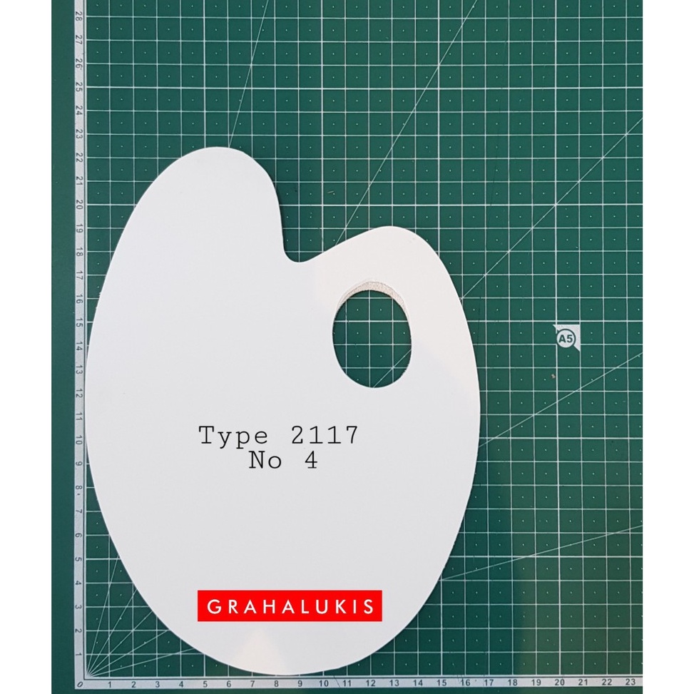 

[CODE BARANG 120EWH] Palet Cat Kayu Oval Type 2117 No.4 104