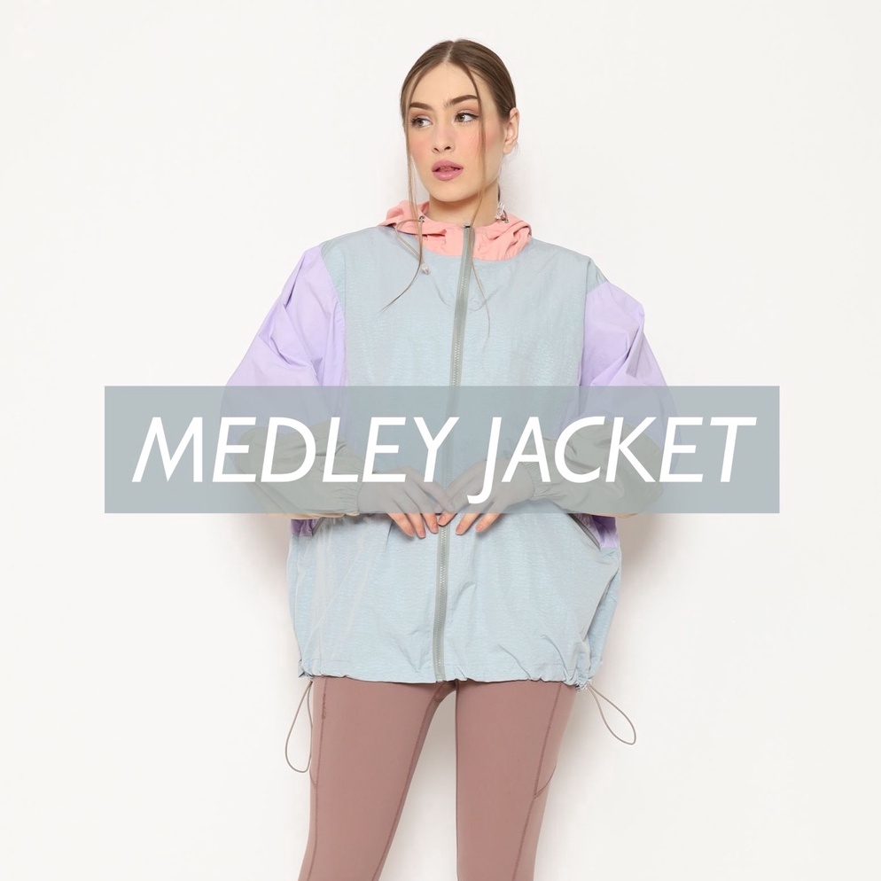 MKWMW Senya Medley Jacket Water Repellent Terbaru ♪ヽ(