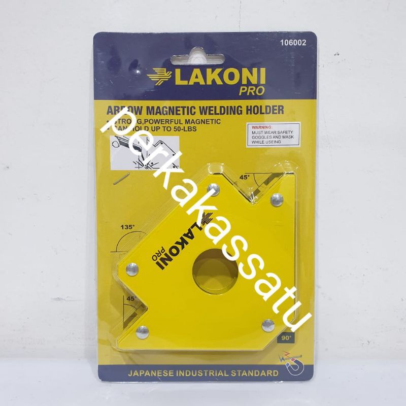 SIKU LAS MAGNET MODEL PANAH 4" 4 INCH INCI LAKONI PRO MAGNETIC WELDING HOLDER JETJO TOOLS JETJOTOOLS
