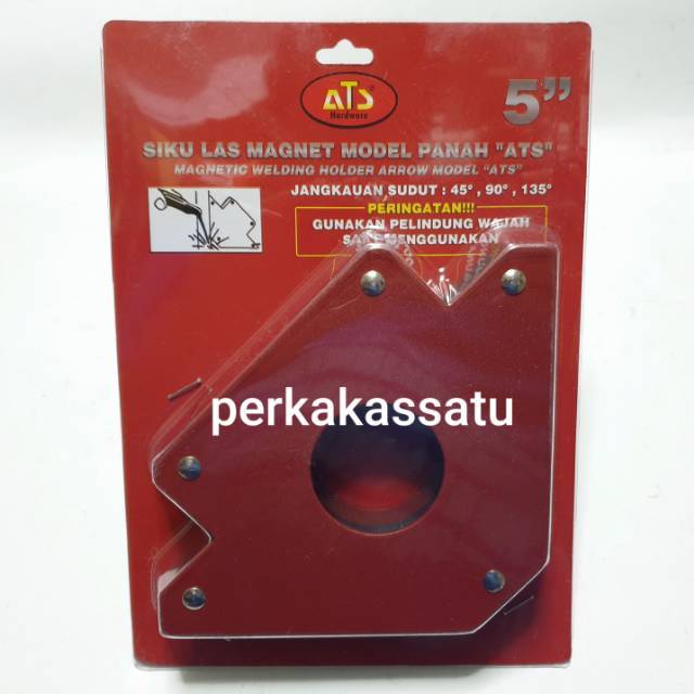 SIKU LAS MAGNET MODEL PANAH 5" ATS MAGNETIC WELDING HOLDER ARROW MODEL