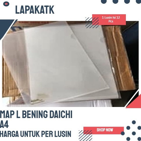 

Kekinian.. MAP BENING DAICHI A4 (per lusin) N0P