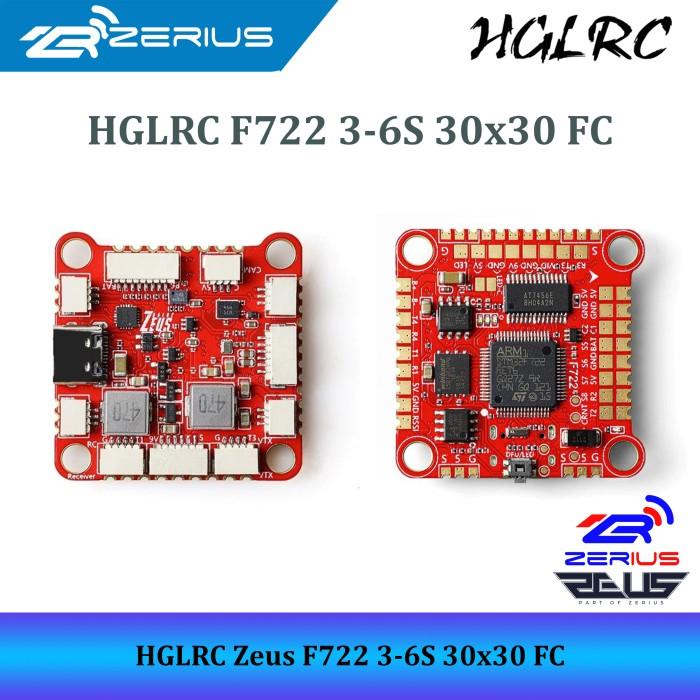 TERLARIS - HGLRC ZEUS F722 3-6S FC 30X30 FLIGHT CONTROLLER WITH BLACKBOX
