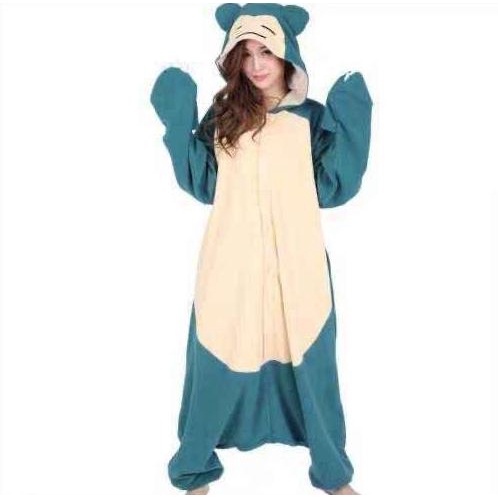KOSTUM SNORLAX POKEMON PIKACHU ONESIE PIYAMA COSPLAY BAJU TIDUR