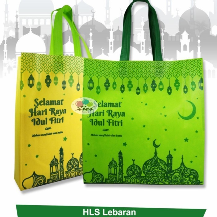 

(Isi 12)Tas Souvenir Goodie Bag Kantong Idul Fitri Lebaran Ramadhan L