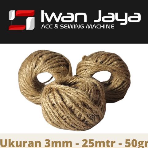 

] Tali Rami / Tali Goni Gulungan Ukuran 1.5mm Dan 3mm - 3 PLY