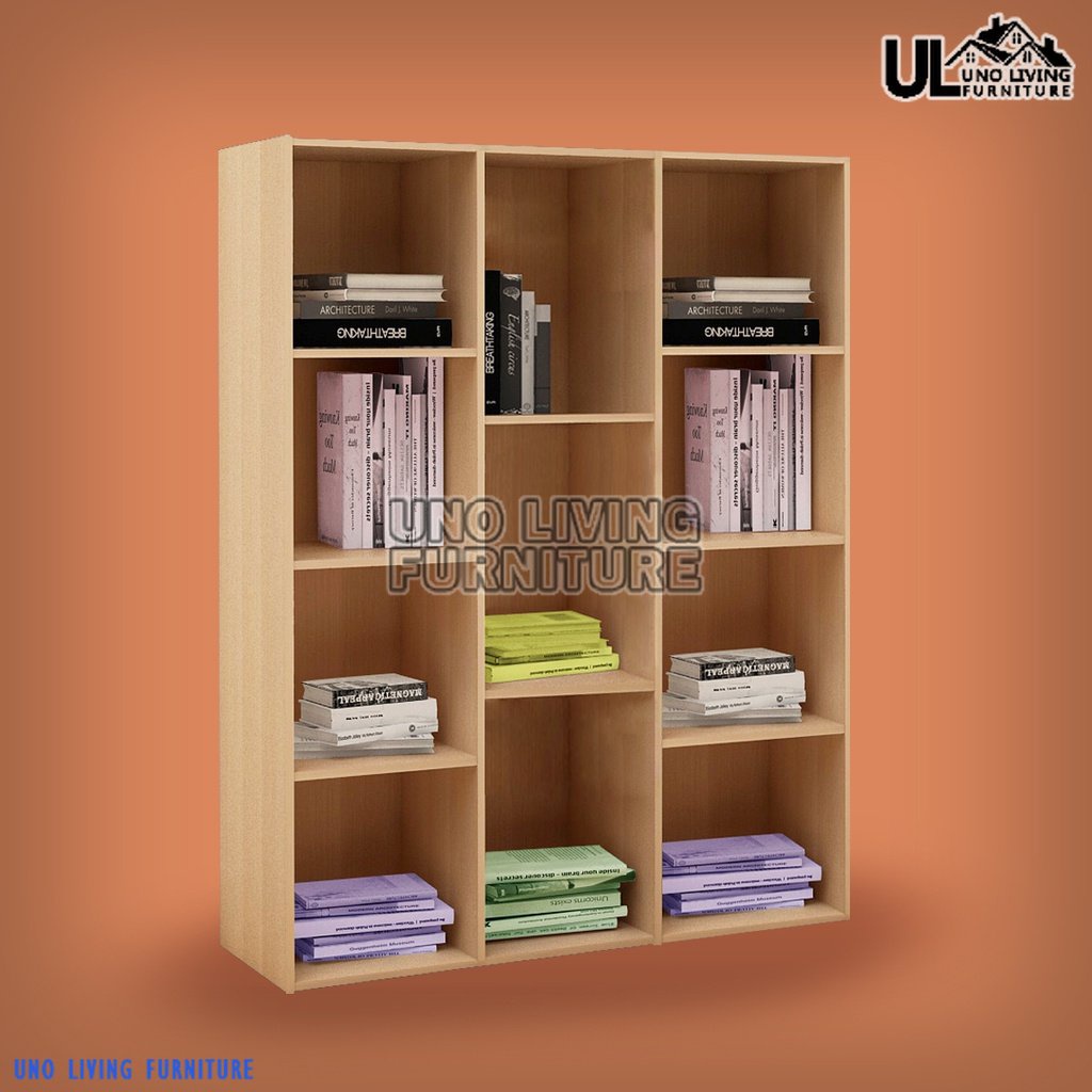 Lemari Rak Buku Serbaguna 7 Rak Kayu Terbaru Lemari Buku Lemari Pintu Rak Buku Portable