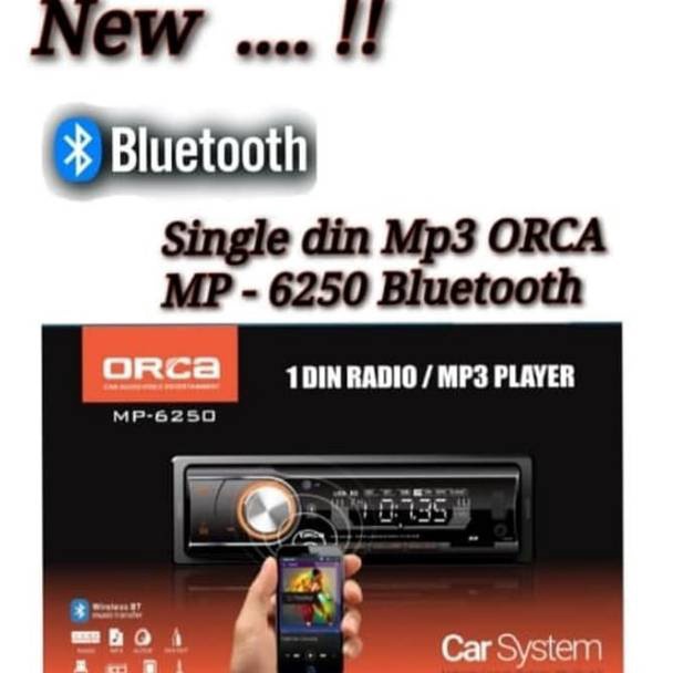 ・YUq SINGLE DIN MP3 BLUETOOH ORCA MP 6250 c Promo ★★★.