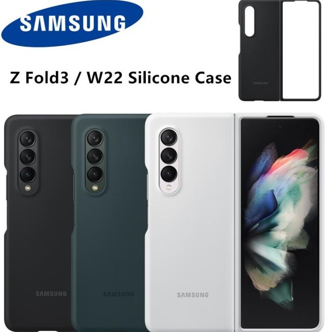 Original Samsung Z Fold 3 Fold3 Casing Silikon Full Cover Softcase