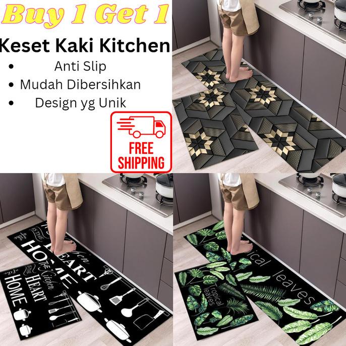 TERLARIS Keset Kaki Dapur Panjang 2 in 1 / Keset Lantai / Keset Kaki Kitchen