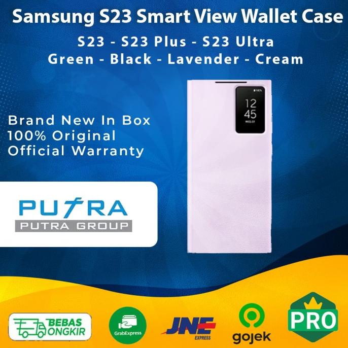 Casing Samsung Galaxy S23 S23+ S23 Ultra Smart View Wallet Case