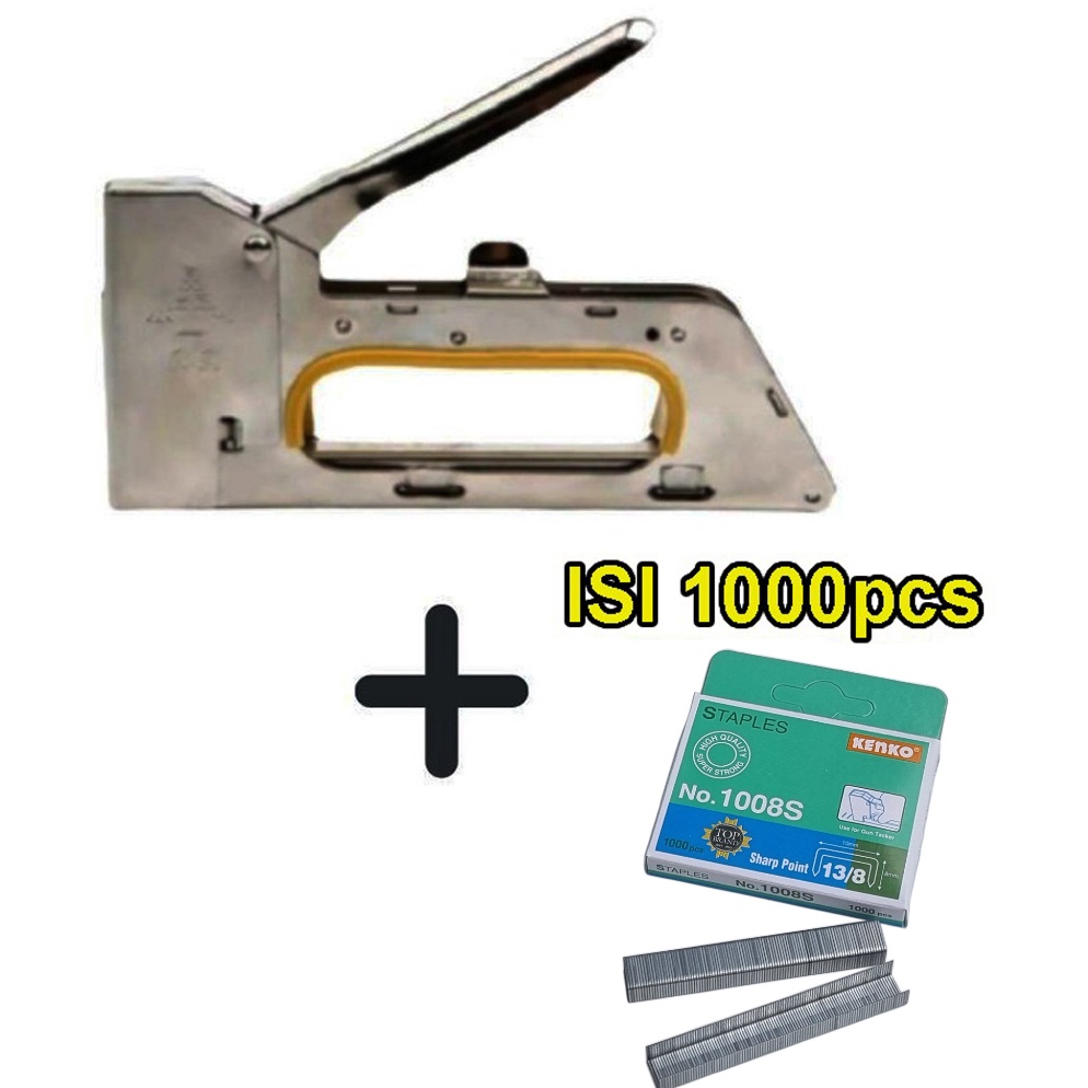

Dijual kakak Paket Staples Tembak Gun Tacker + Isi atau Refil 13/8 Stapler Jok Staples | Stepler Tembak | Stepler Gun | Stapler Tembak | Stapler Gun