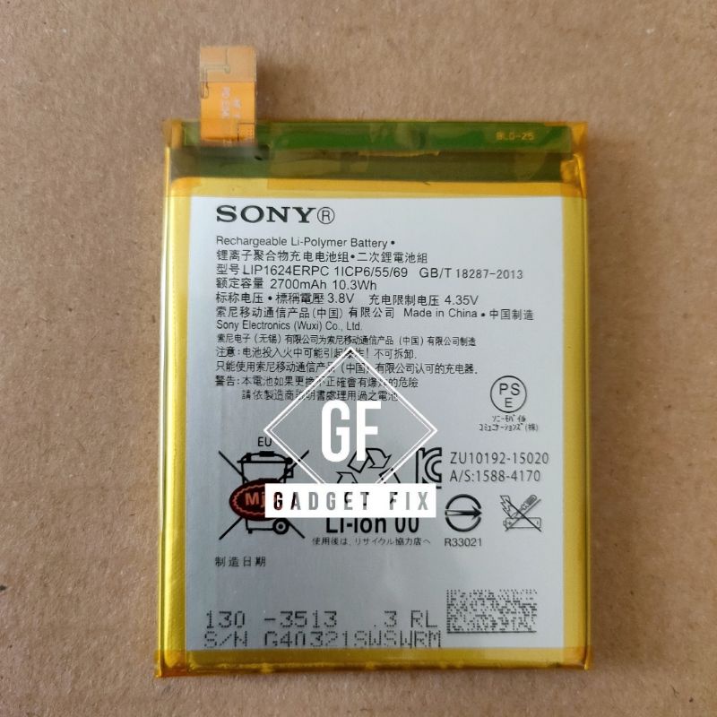 Baterai Batre Sony LIP1624ERPC Original HP Sony Xperia X Performance F8131 F8132 Battery Batrei Tana