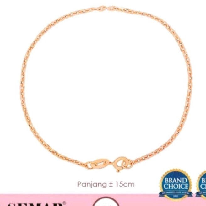 (9G-☞O✮> Gelang Rolona 0.50 gram /0.60 gram Kadar 10 karat / trending..