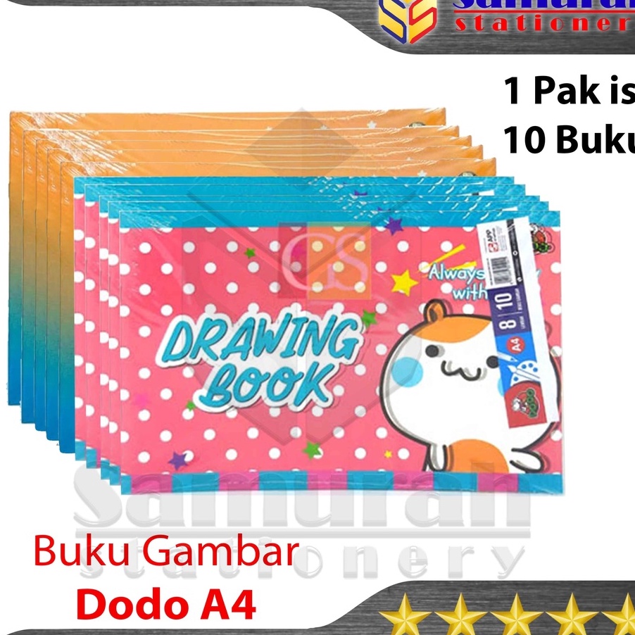 

(✔ J☎QI] Buku Gambar Dodo Ukuran A4 1 Pak isi 10 Buku / Drawing Book Uk A 4 / Buku Sketsa Mengambar Kecil Untuk TK SD SMP SMA/ berkualitas.!!