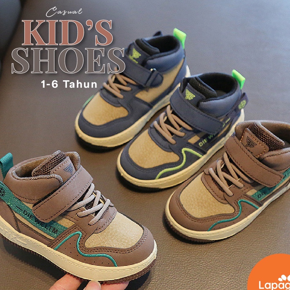 Top Design6c6Bq LAPAGO - Sepatu Sneaker Anak Laki Laki Perempuan Casual Import Size 1 -6 Tahun Type 